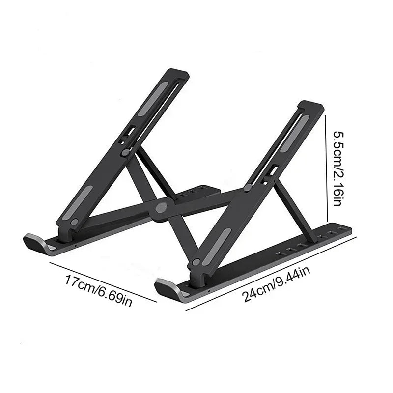 Portable Laptop Stand Foldable Support Base Notebook Stand For Computer Laptop Holder Cooling Pad Riser Macbook Stand  Laptop Eagle Beacon