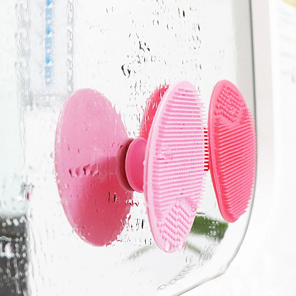 5/20 Pcs Portable Facial Cleansing Brush Deep Cleansing Skin Exfoliating Pore Removing Soft Silicone Brush Face Cleansing Brush Eagle Beacon