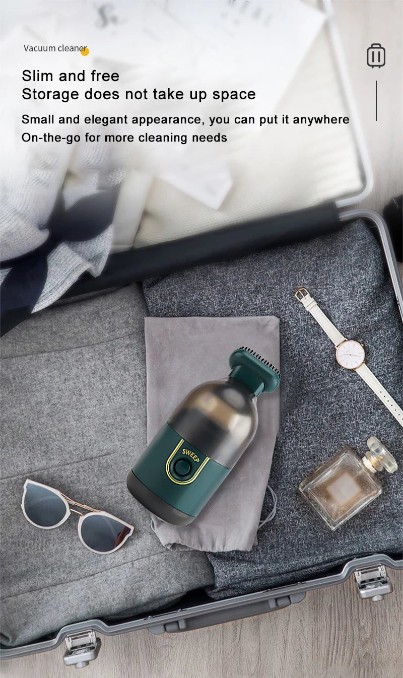 Mini Vacuum Cleaner Portable Wireless Power Usb Charging Car Home Computer Office Sweeping Machine Desktop Dust Eagle Beacon