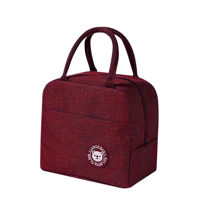 Kids Lunch Box Lunch Bag Portable Insulation Bags Reusable Cute Lunch Pail Bag Leakproof Cooler Lunch Tote Bag For Office Picnic Eagle Aerie