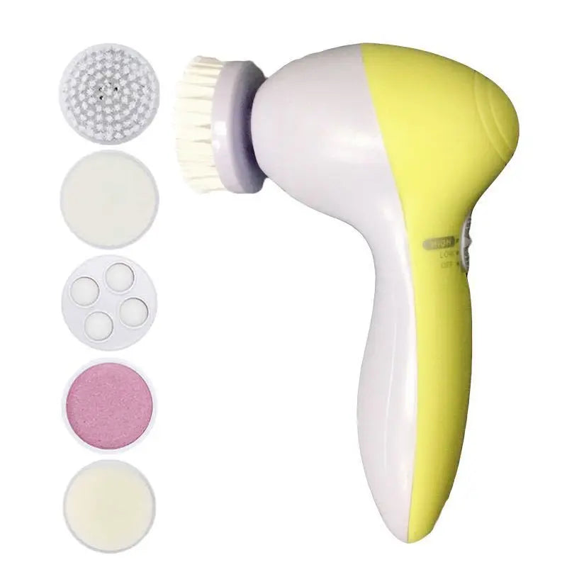 Electric Facial Cleaner 5 IN 1 Face Cleansing Brush Wash Machine Spa Skin Care Massager Blackhead Cleaning Facial Cleanser Tools Eagle Beacon