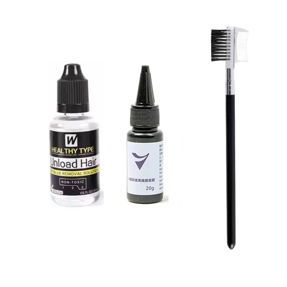 Hair Extension Tools V-Light Technology Hair Extension Set Wig Hair Piece Real Hair Fast Grafting Tool Firm and Traceless Eagle Beacon
