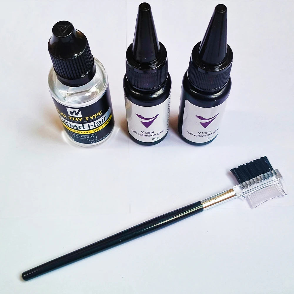 Hair Extension Tools V-Light Technology Hair Extension Set Wig Hair Piece Real Hair Fast Grafting Tool Firm and Traceless Eagle Beacon