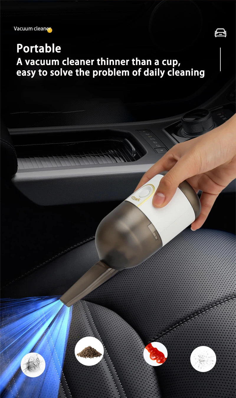 Mini Vacuum Cleaner Portable Wireless Power Usb Charging Car Home Computer Office Sweeping Machine Desktop Dust Eagle Beacon