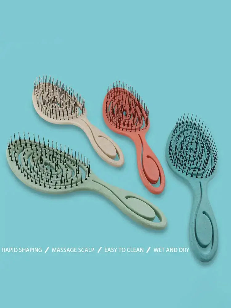 Hair Massage Comb Bristle Nylon Hairbrush Curly Detangle Hair Brush for Salon Hairdressing Tools Eagle Beacon