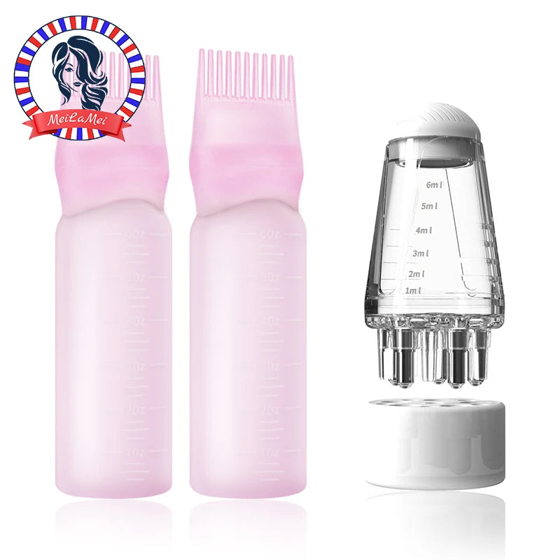 2/3pcs Hair Growth Essential Oil Applicator Bottle & 1ml Scalp Massage Comb Set - Anti-Loss, Scalp Care Tools for All Hair Types Eagle Beacon