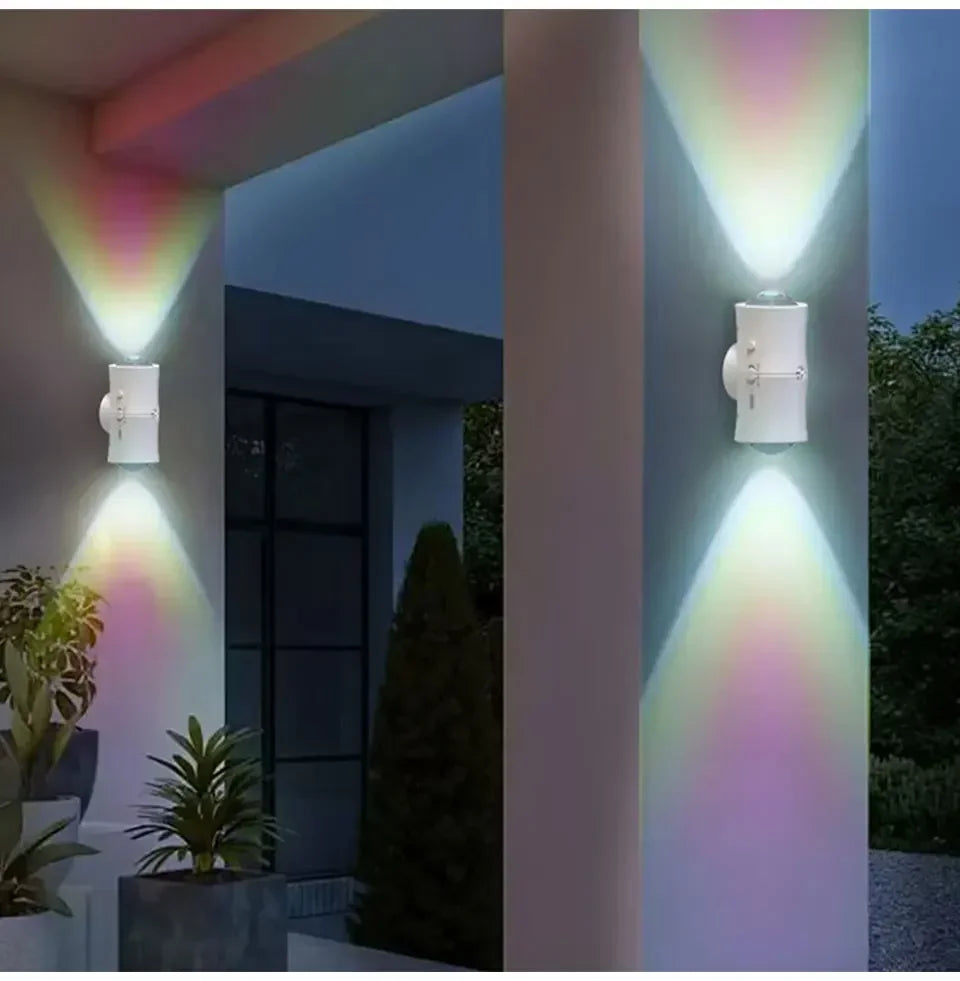 Motion Sensor LED Wall Light Tricolor RGB Rechargeable Double-head Magnetic Spotlight For Bedroom Hallway Stair Ambient Lightin Eagle Beacon