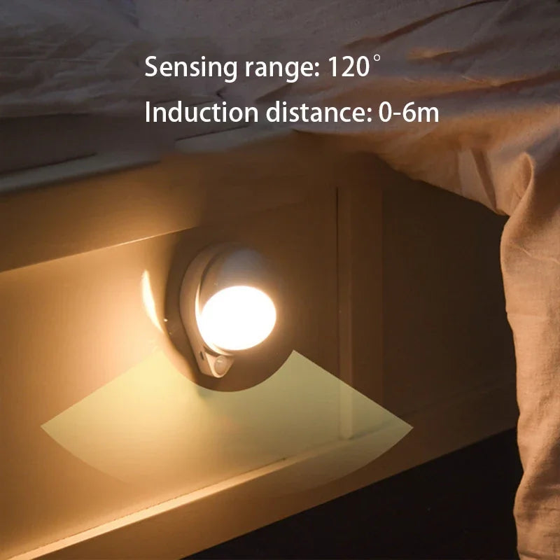 Motion Sensor Night Light LED Cabinet Light USB Charging Touch Switch Dimmable Light Stair Corridor Wall Light 18650 Battery Eagle Beacon