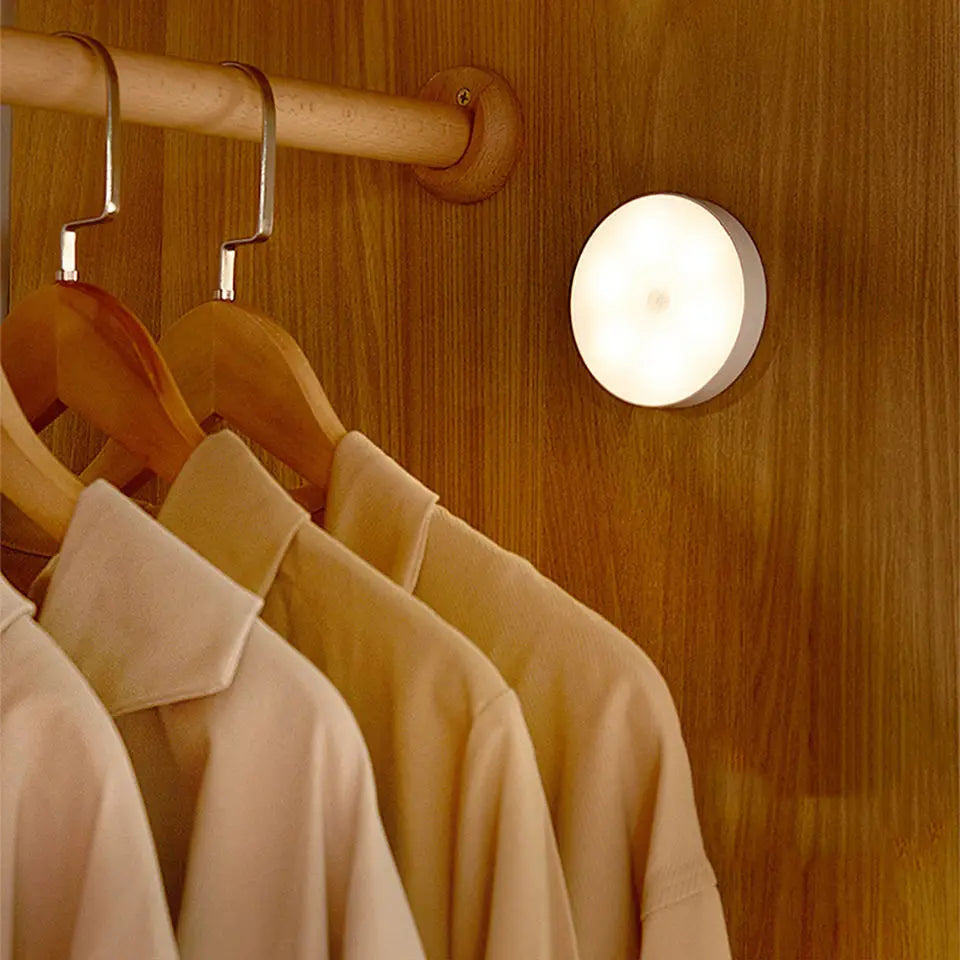Motion Sensor Light USB Rechargeable Night Light LED Lamp for Kitchen Bedroom Stairs Hallway Cabinet Closet Wardrobe Nightlight Eagle Beacon