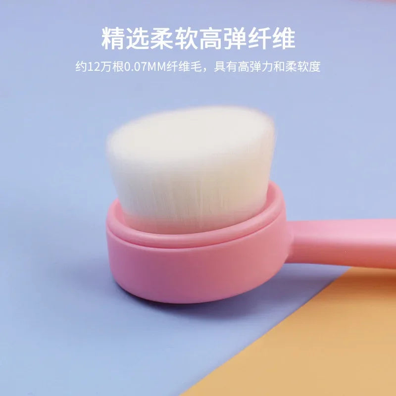 Facial Cleansing Brush Soft Bristles Manual Long Handle Flat Bottomed Standing Deep Face Cleaning Brush Limpieza Facial Skincare Eagle Beacon
