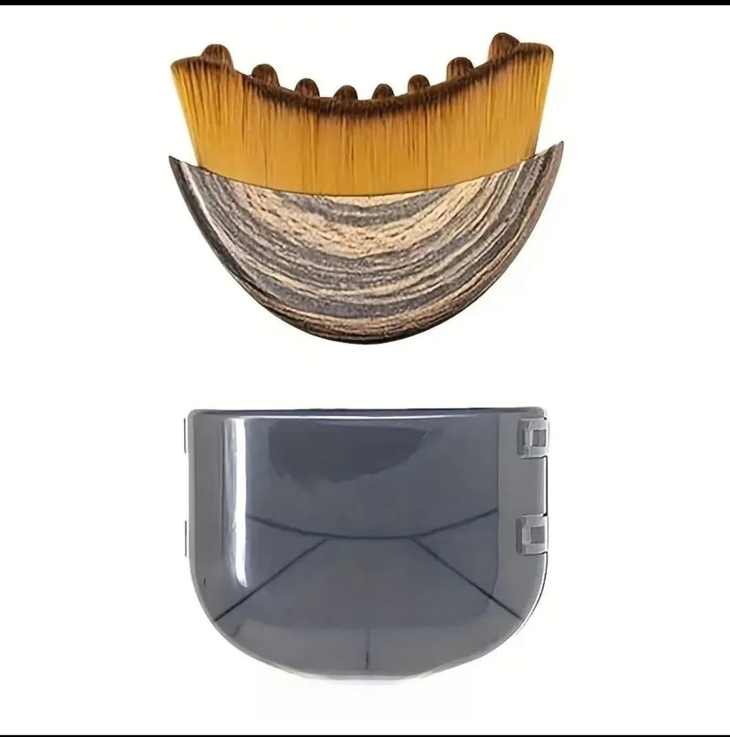 Portable Dry Facial Brush Soft Bristles Contoured Lymphatic Massage Tool Face Sculpting Device Home Spa Gentle Exfoliation Brush Eagle Beacon