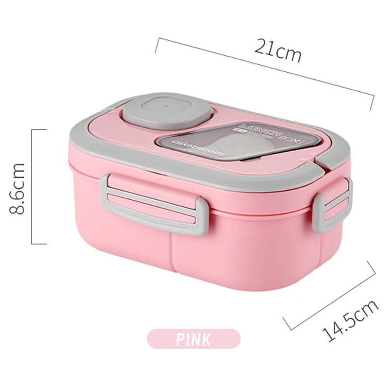 Portable Lunch Box Compartment Wheat Straw Bento Carrying Handle Box Reusable Tableware Containers Meal Snack Food Containers Eagle Aerie