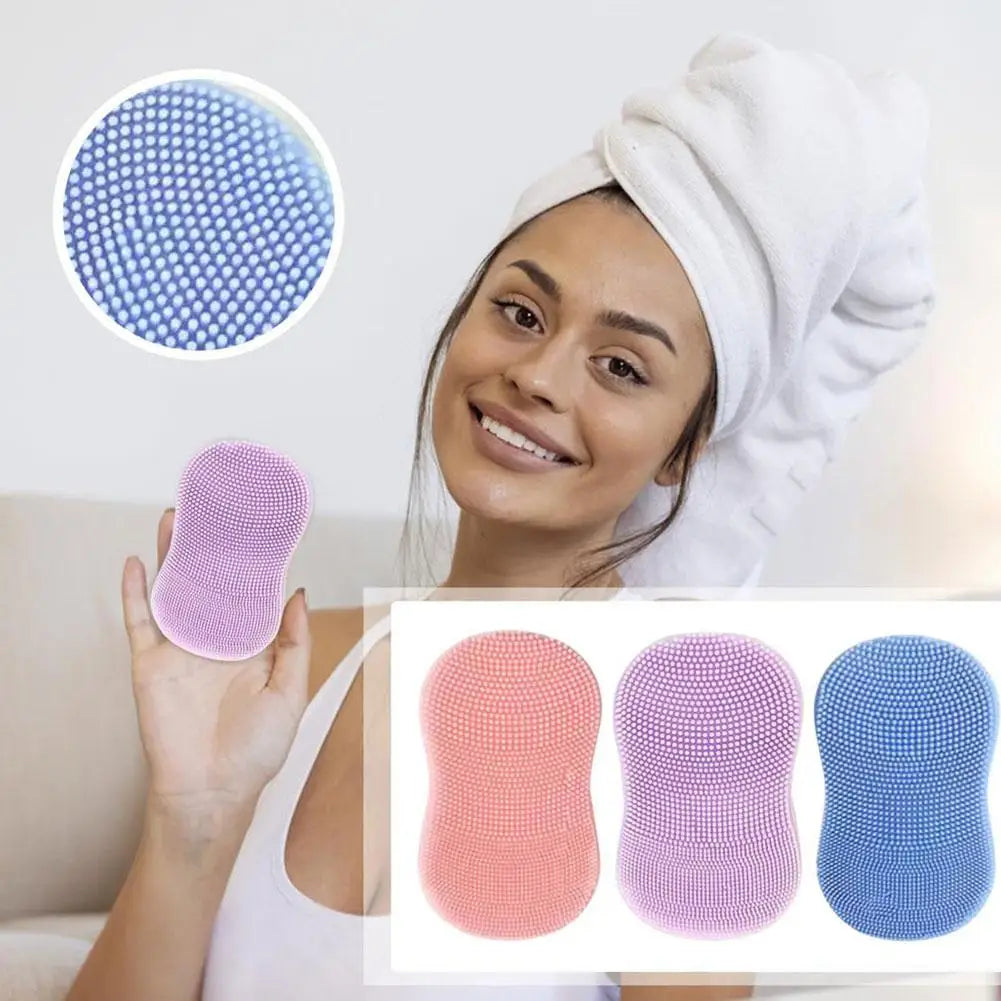 Face Scrubber Mini Facial Brush Silicone Wash Exfoliator Finger Glove Pads Handheld Cleansing Brushes Tool Skin Care Deep Clean Eagle Beacon
