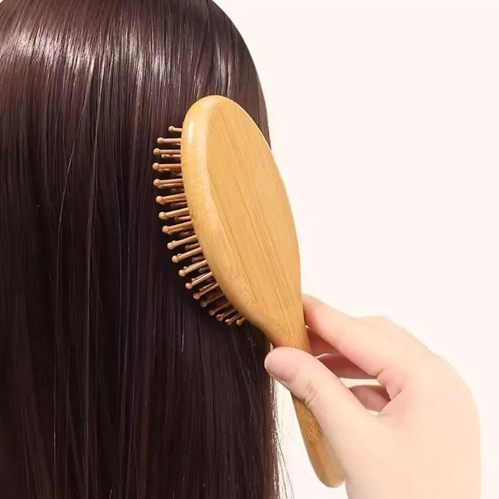 Wooden Bamboo Hair Brush Improve Hair Growth Wood hairbrush Prevent Hair Loss Comb Bamboo Comb Teeth Salon Hair Styling Tools Eagle Beacon