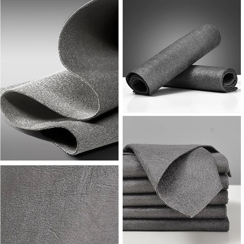 No Trace Cleaning Cloths Miracle Microfiber Cloth glass cleaning magic cloth Tableware Rag Home Cleaning Towel for Kitchen 5Pcs Eagle Aerie