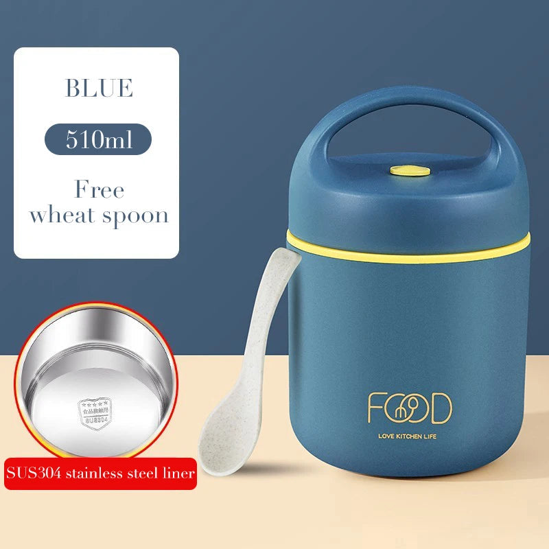 Lunch Boxes Lunch Bag 304 Stainless Steel Lunch Box For Kids Lunch Bags  Portable Folding Spoon Lunch Box Kids Thermal Bento Box Eagle Aerie