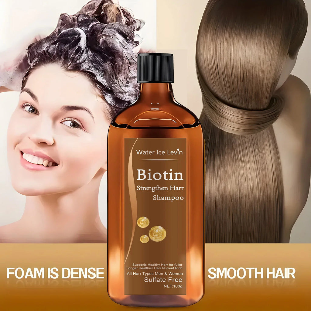 Biotin hair Growth shampoo anti-hair loss treatment for men and women rapid thickening and re-oil beauty health Eagle Beacon