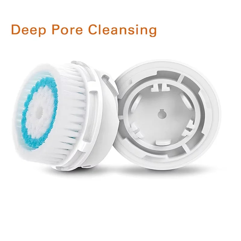 Facial Cleansing Brush Heads Daily Deep Cleaning Pores Sensitive Skin Soft Exfoliating Silicone Face Brush Heads Skin Care Tools Eagle Beacon