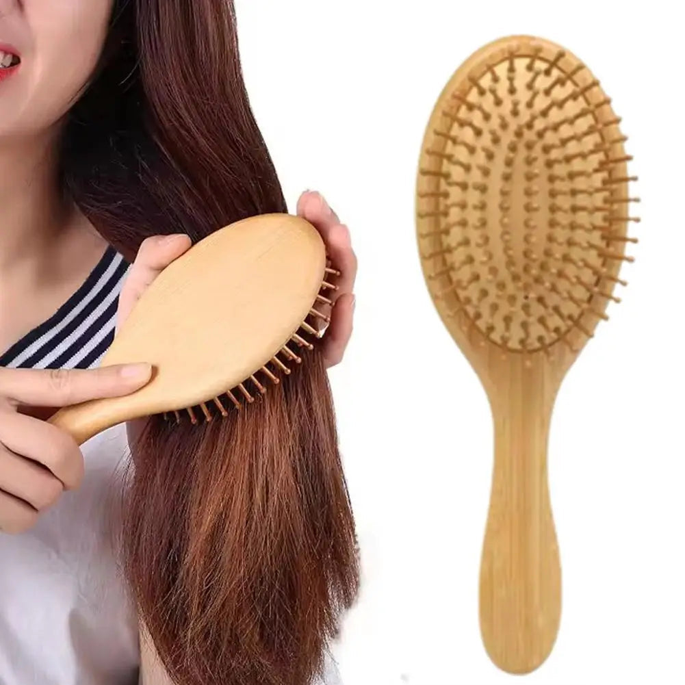 Wooden Bamboo Hair Brush Improve Hair Growth Wood hairbrush Prevent Hair Loss Comb Bamboo Comb Teeth Salon Hair Styling Tools Eagle Beacon
