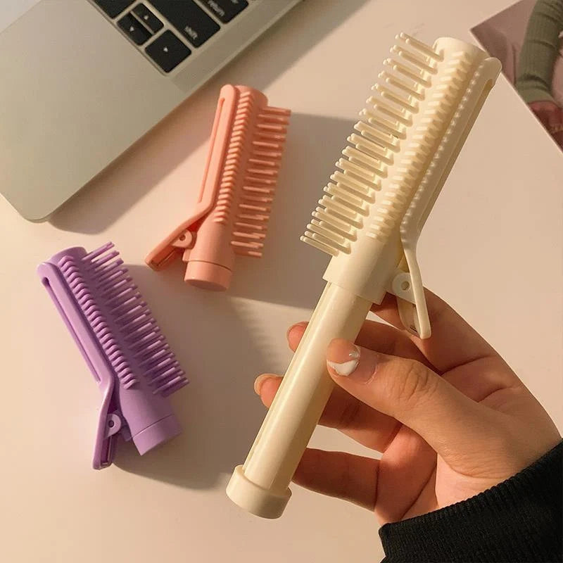 Hair Root Clips Retractable Hair Volumizing Styling Tool 2-in-1 Curling Comb Hair Roller Brush Hairdressing Comb Styling Tools Eagle Beacon