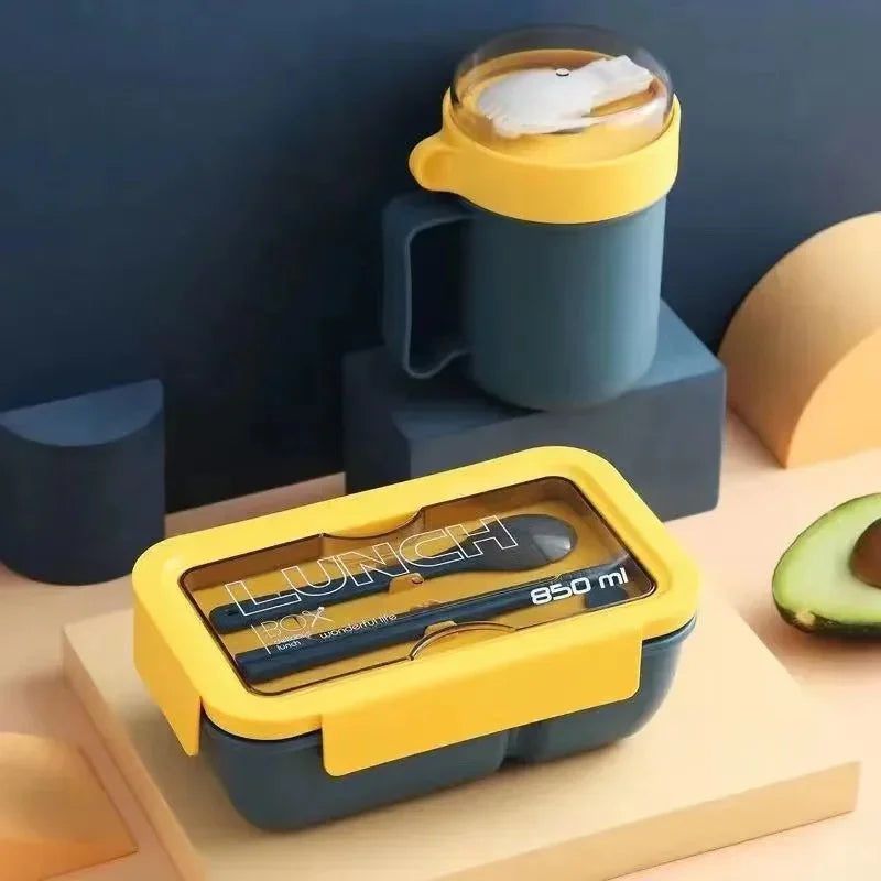 Portable Lunch Box for Kids School Microwave Wheat Straw Dinnerware Bento Box Food Storage Containers  Lunch Bag Bento Eagle Aerie