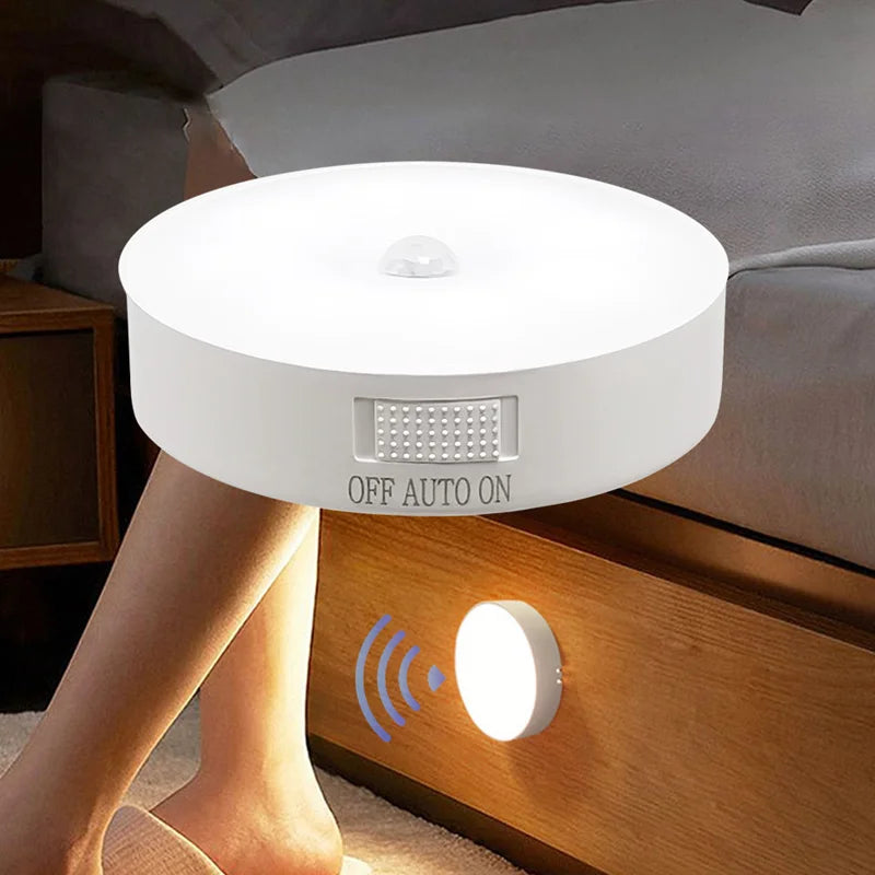 Motion Sensor Light USB Rechargeable Night Light LED Lamp for Kitchen Bedroom Stairs Hallway Cabinet Closet Wardrobe Nightlight Eagle Beacon