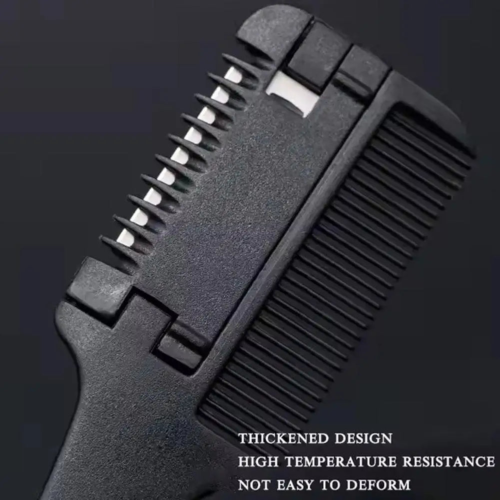 Haircut Brush With Razor Blades Haircut Comb Shaving Hair Trimmer Cutting Thinning Tools Barbershop Hairs Salon Styling Tools Eagle Beacon