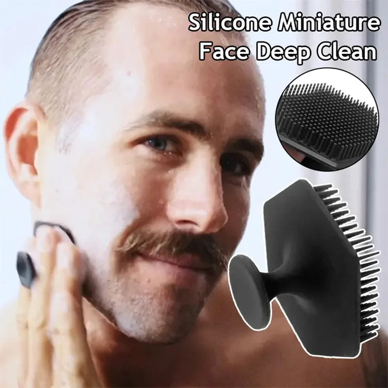 Facial Cleansing Brush Silicone Scrubber Deep Clean Massage Exfoliator For Pore Minimizing Blackhead Removal Shave Men And Women Eagle Beacon