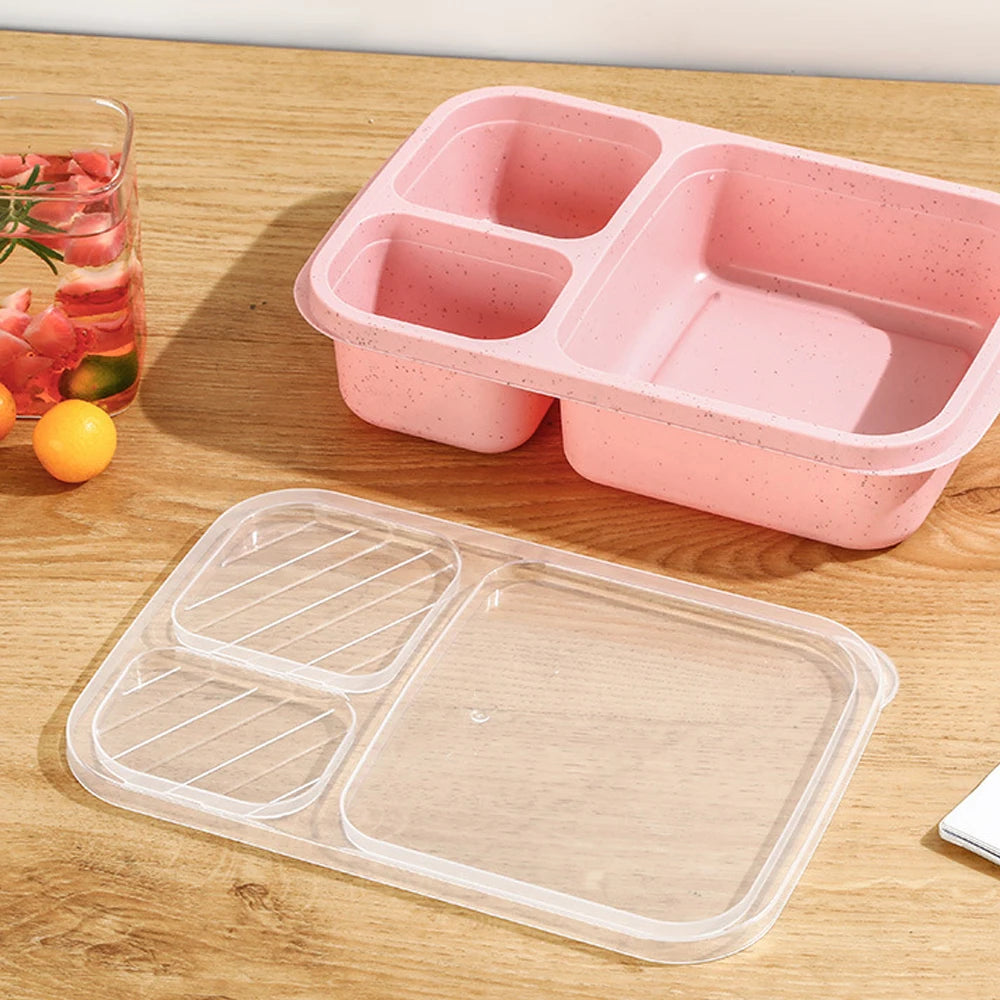 1 Bento Box Lunch Box for Kids and Adults Reusable Food Storage Container 3 Compartment Lunch Box for School Work and Travel Eagle Aerie