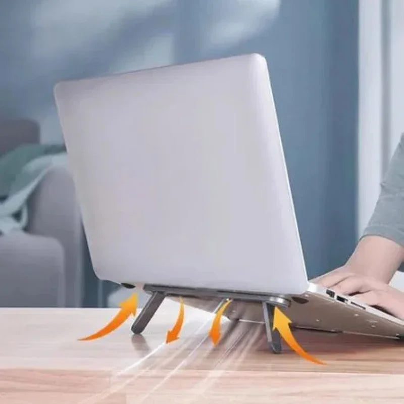 Foldable Portable Laptop Stand Adjustable Ergonomic Notebook Holder Cooling Bracket Riser Universal Desk Stand Accessories Eagle Beacon