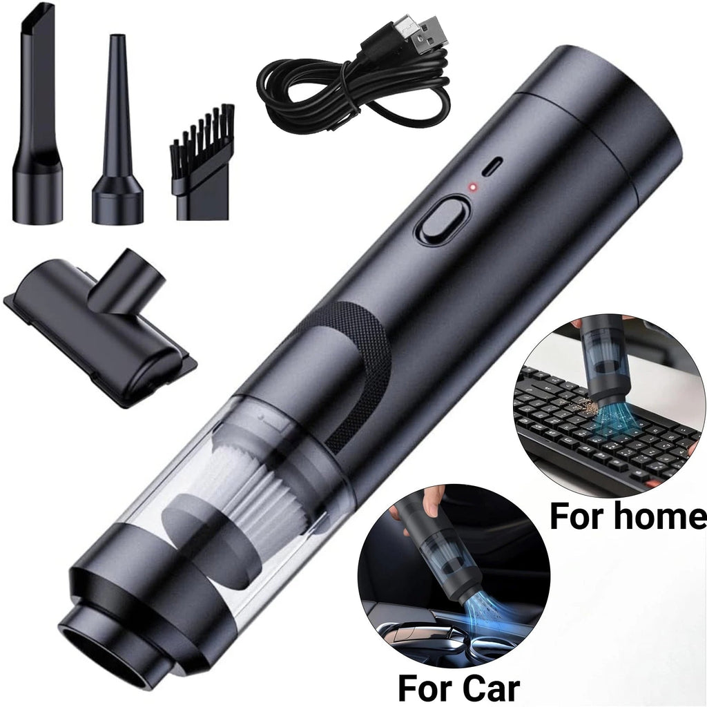 Portable Car Vacuum Cleaner: Mini Handheld Cordless Cleaner with Blower Function, Powerful Suction, and Brushless Motor Eagle Beacon