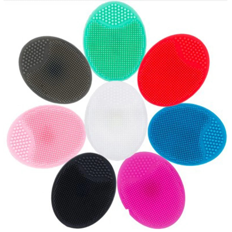 5/20 Pcs Portable Facial Cleansing Brush Deep Cleansing Skin Exfoliating Pore Removing Soft Silicone Brush Face Cleansing Brush Eagle Beacon
