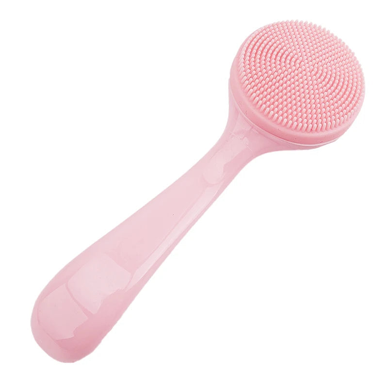 Double Sided Silicone Facial Cleanser Brush Soft Hair Face Massage Wash Brush Blackhead Remover Portable Skin Care Tool Eagle Beacon