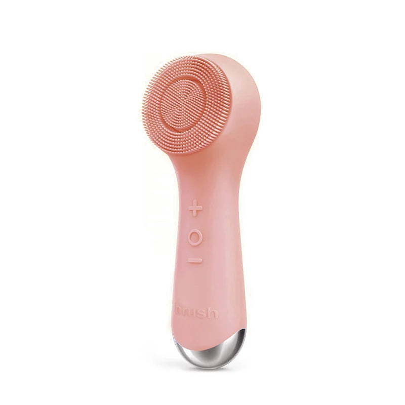 Facial silicone cleansing brush with dual rotation and vibration modes, facial vibration massage, USB charging facial brush Eagle Beacon