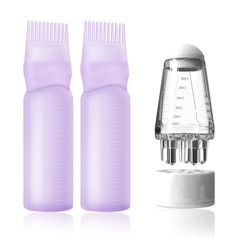 2/3pcs Hair Growth Essential Oil Applicator Bottle & 1ml Scalp Massage Comb Set - Anti-Loss, Scalp Care Tools for All Hair Types Eagle Beacon