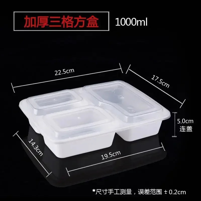 Plastic Reusable Bento Box Meal Storage Food Prep Lunch Box 1/2/3 Compartment Reusable Microwavable Containers Home Lunchbox Eagle Aerie