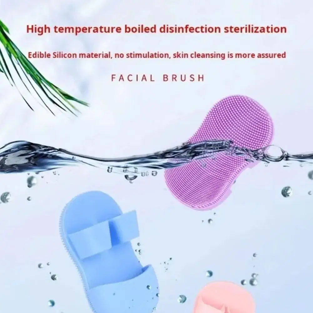 Face Scrubber Mini Facial Brush Silicone Wash Exfoliator Finger Glove Pads Handheld Cleansing Brushes Tool Skin Care Deep Clean Eagle Beacon