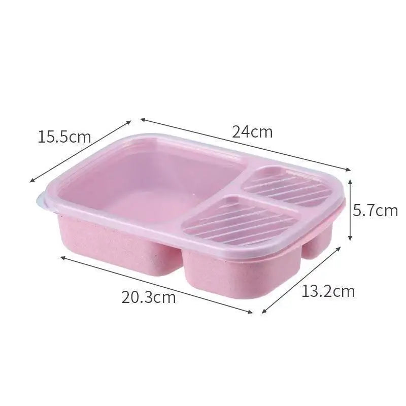 Square lunch box can be heated in the microwave. An environmentally friendly lunch box for meals. Eagle Aerie