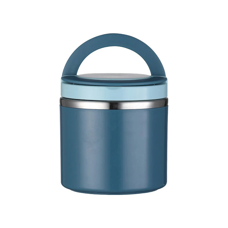 Lunch Box Student Food Container Stainless Steel Insulated Lunch Box Rice Bucket Round Large Capacity Breakfast Cup Eagle Aerie
