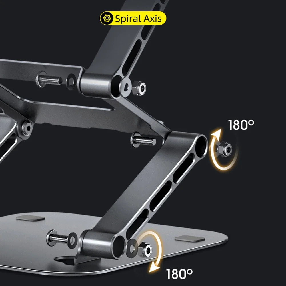 New Foldable Laptop Stand 3 Layer Adjustable Height Metal Notebook Stand Tablet Stand for Laptops/tablets/mobile Phones Eagle Beacon