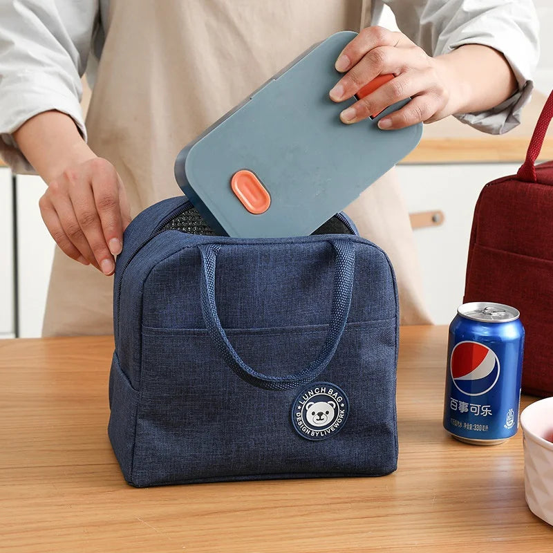 Kids Lunch Box Lunch Bag Portable Insulation Bags Reusable Cute Lunch Pail Bag Leakproof Cooler Lunch Tote Bag For Office Picnic Eagle Aerie