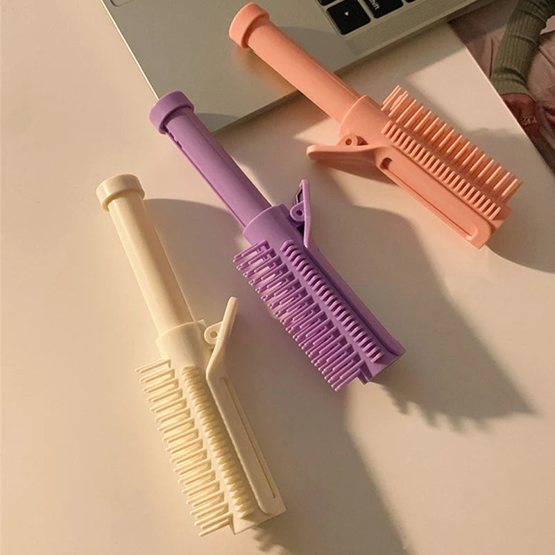Hair Root Clips Retractable Hair Volumizing Styling Tool 2-in-1 Curling Comb Hair Roller Brush Hairdressing Comb Styling Tools Eagle Beacon