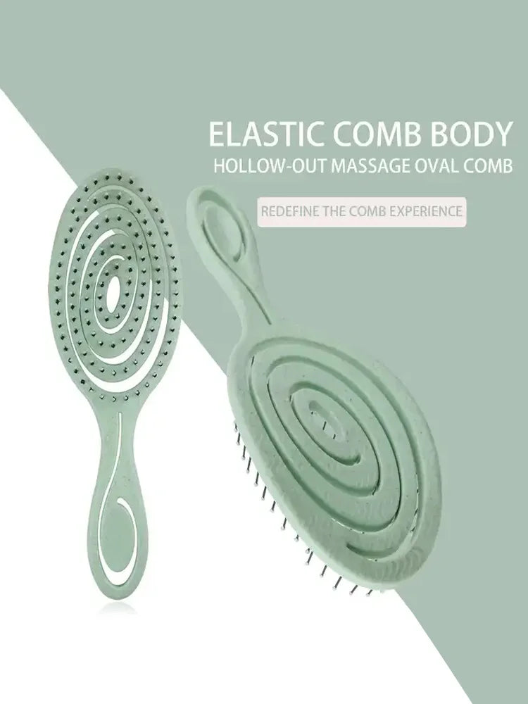 Hair Massage Comb Bristle Nylon Hairbrush Curly Detangle Hair Brush for Salon Hairdressing Tools Eagle Beacon