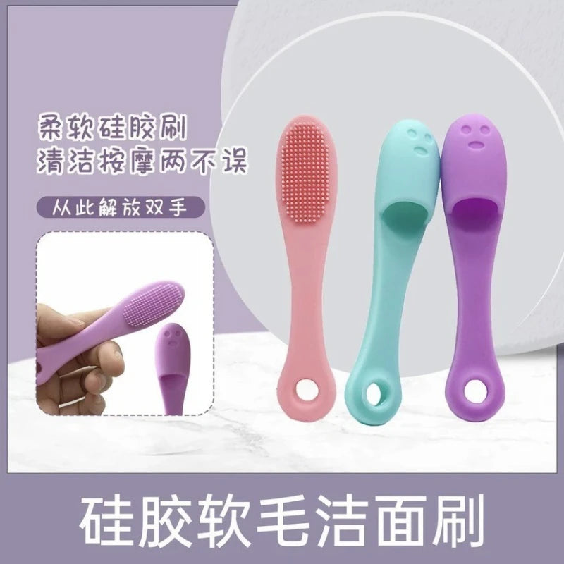 Facial Cleansing Brush Black Head Removal Brush Blackhead Double-sided Massage Brushes Beauty Cleaning Tool Facial Nasal Scrub Eagle Beacon