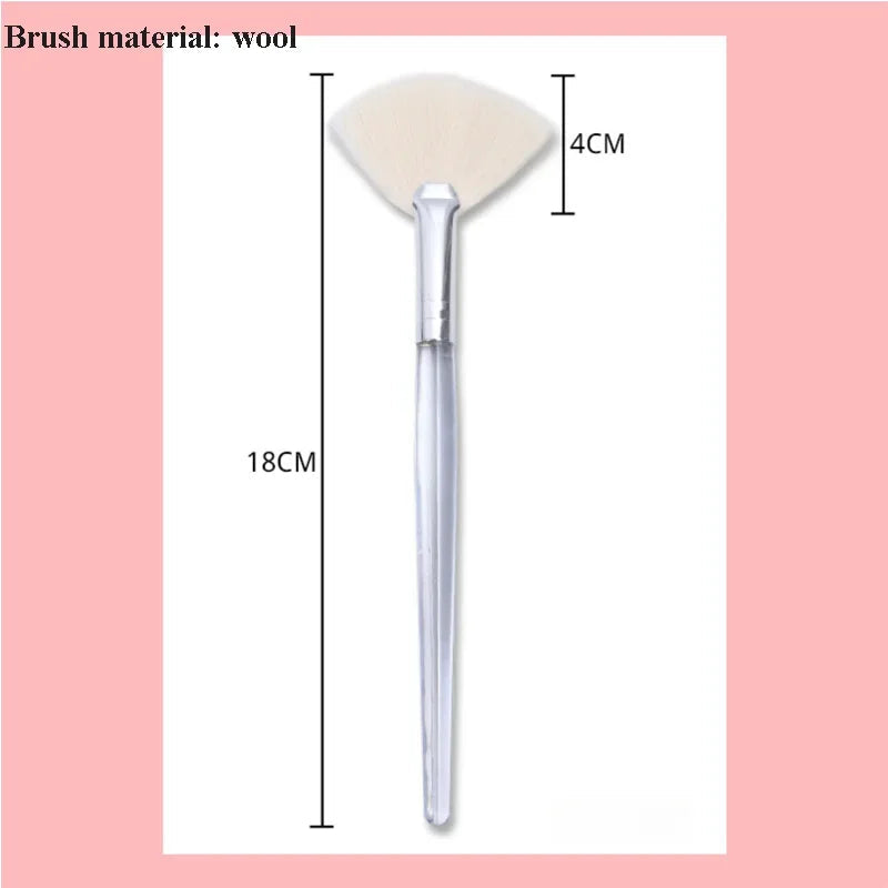 Facial Cleanser Brush Soft Face Massage Fan Wash Brush Pore Cleanning Exfoliating Beauty Face Mask Brush Portable Skin Care Tool Eagle Beacon