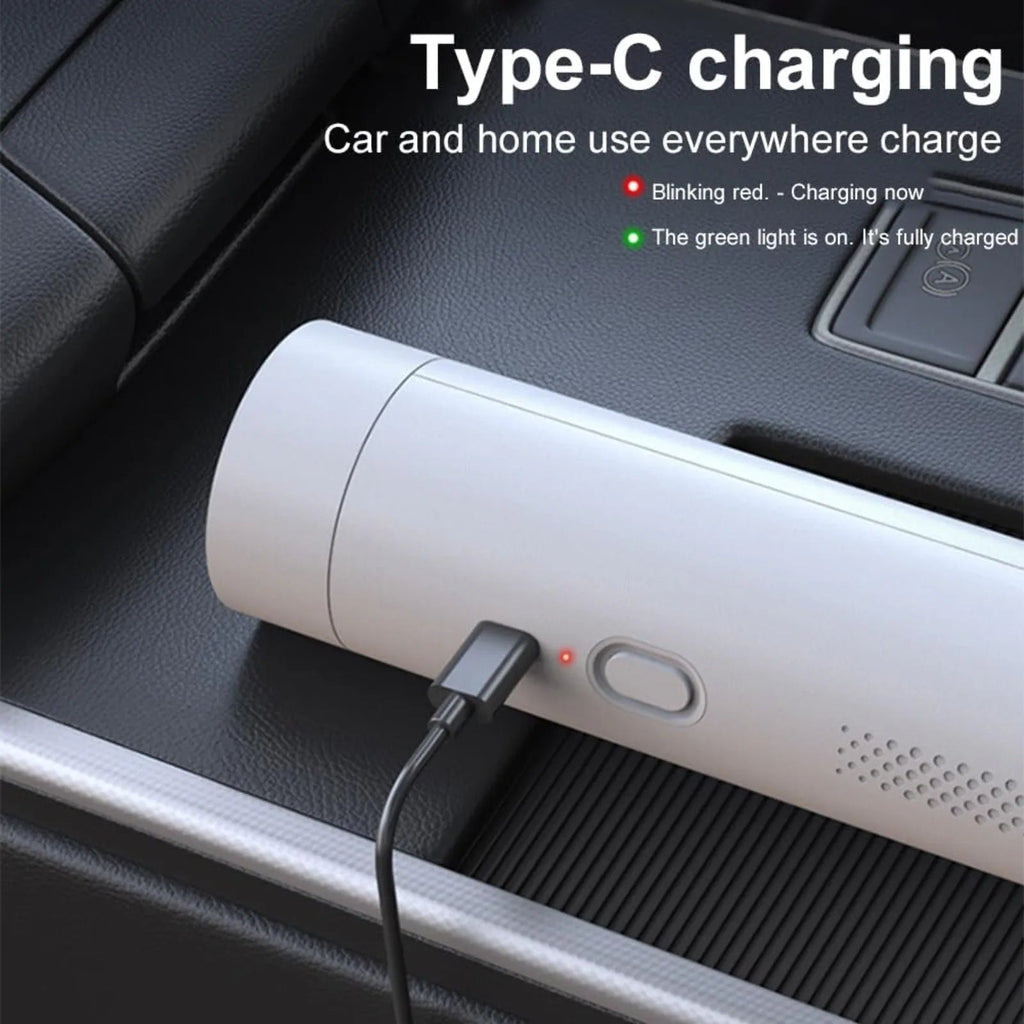 Portable Car Vacuum Cleaner: Mini Handheld Cordless Cleaner with Blower Function, Powerful Suction, and Brushless Motor Eagle Beacon