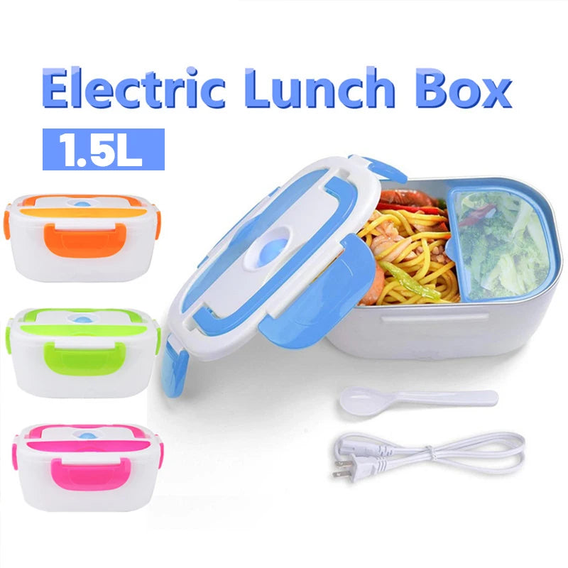 Portable 1.5L Electric Heated Lunch Box 110V Food Warmer Container Bento Boxes For Car School Picnic Food Heating Heater Box Eagle Aerie