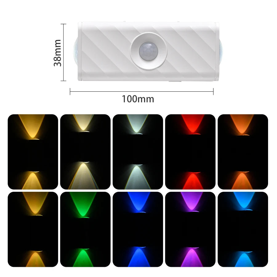 Motion Sensor LED Night Light with Remote Controller Magnetic Wall Lamp for Kitchen Stairs Wardrobe Corridor Bedroom Decor Eagle Beacon