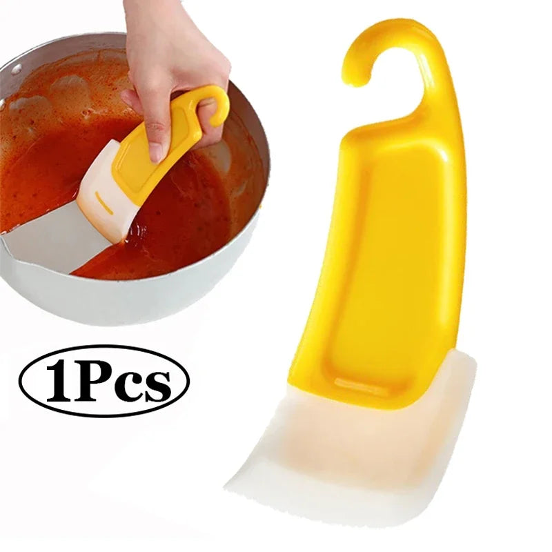 1/3 Silicone Tableware Cleaning Scraper Cleaning Spatula Cake Baking Scraper Pastry Small Tool Kitchen Cleaning Scraper Eagle Aerie