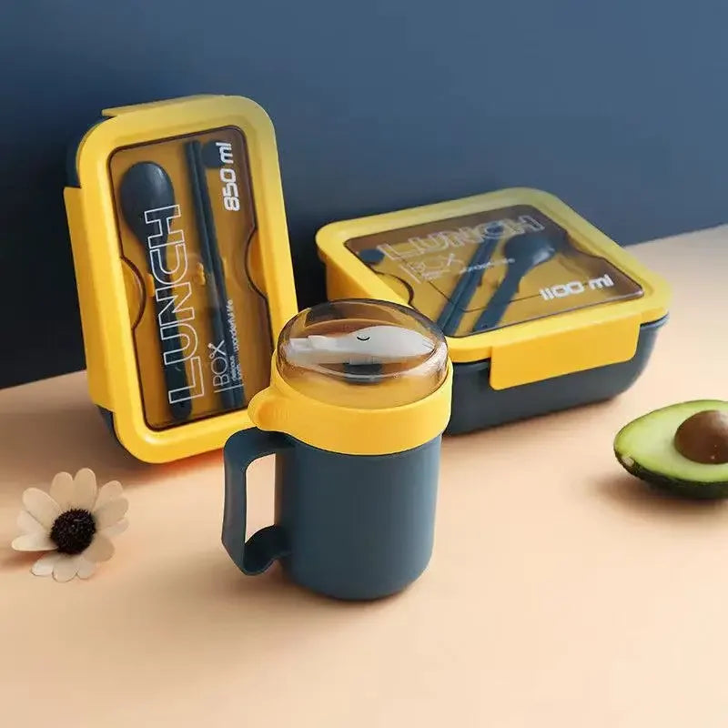 Portable Lunch Box for Kids School Microwave Wheat Straw Dinnerware Bento Box Food Storage Containers  Lunch Bag Bento Eagle Aerie